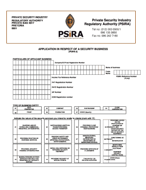 Psira App  Form