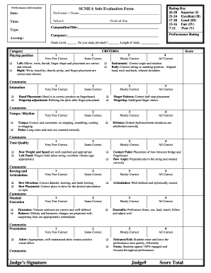 Scmea Orchestra  Form
