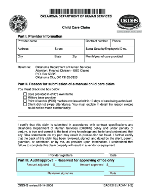 10ad121e Child Care Form