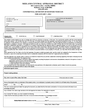 Property Tax CollectionsMidland County, TX  Form