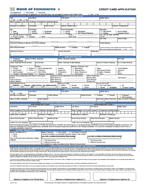 Email Add to Send Creditcard Application to Bank of Commerce Form