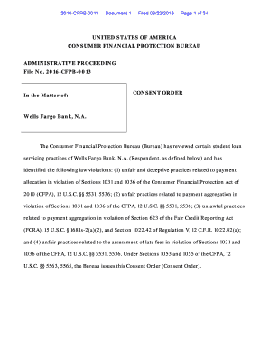 The Consumer Financial Protection Bureau Bureau Has Reviewed Certain Student Loan Files Consumerfinance  Form