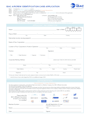  Fillable Ibac Application 2010