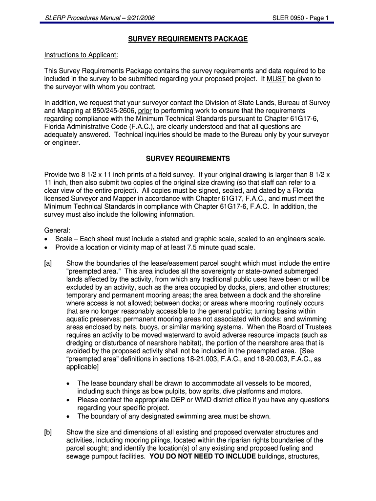  0950 Survey Applicants Package9 21 06  Dep State Fl 2006