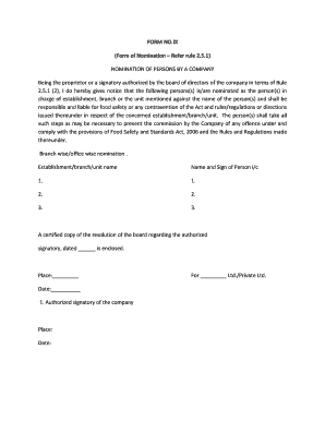 Form 9 Fssai