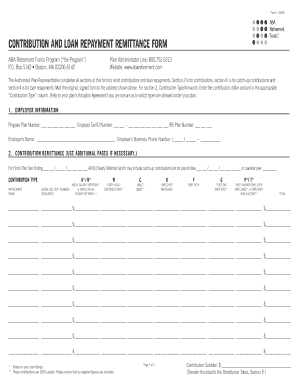  Funds Form Contribution 2016