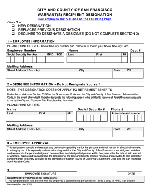 WarrantRecipient DOC Mission Sfgov  Form