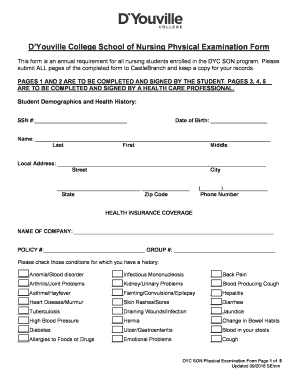 Dyc Nursing  Form