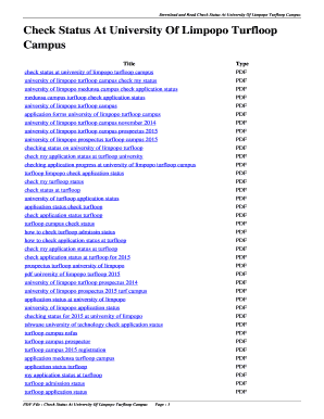 Mankweng Teaching Application Forms