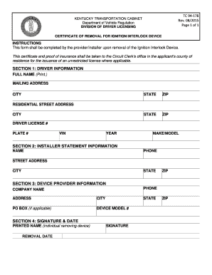 TC 94 178 DOCX Transportation Ky  Form