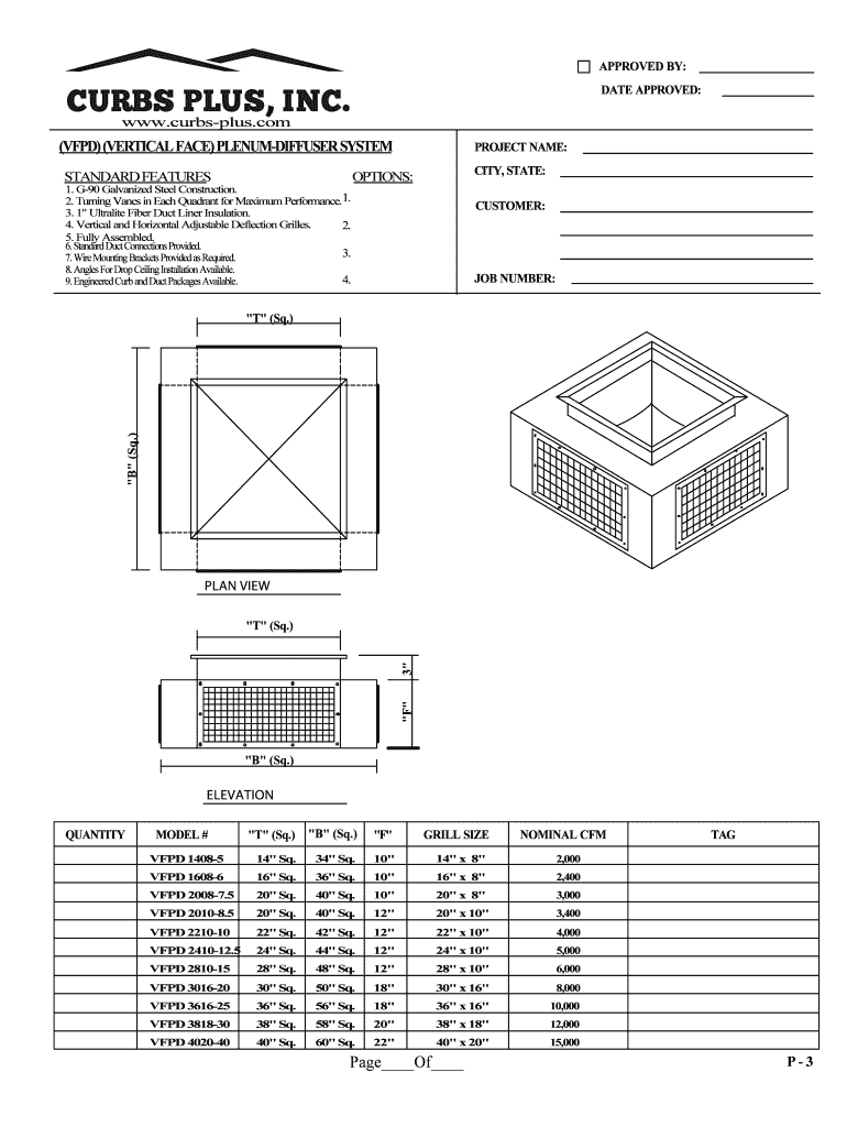 Curbs Plus, Inc Online Cataloge  Form