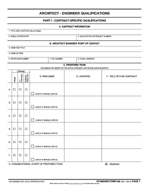 Sf330 Indesign Template  Form