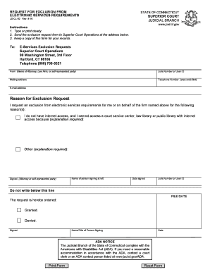 Ct Exclusion Form