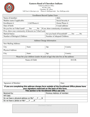 Ebci Enrollment Office  Form