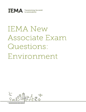 Iema Associate Exam Past Papers  Form