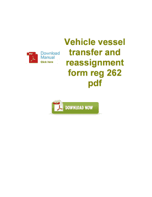 Reg 262 PDF Fillable  Form