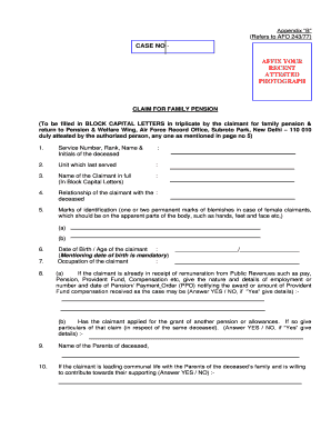 Iaf Pensioners  Form