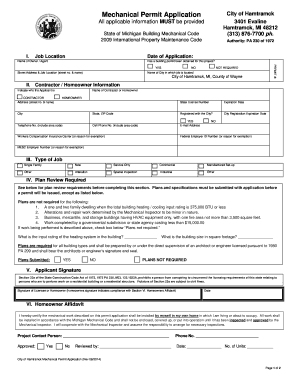 City of Hamtramck Building Department  Form