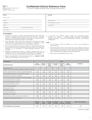 Orpas Reference Form