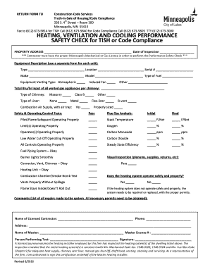  Safety Check Form 2016-2024