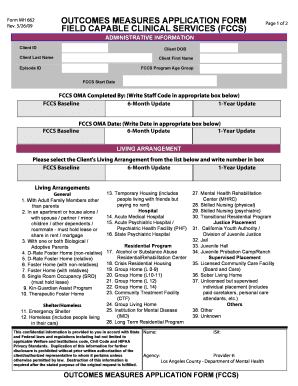 FIELD CAPABLE CLINICAL SERVICES FCCS File Lacounty  Form