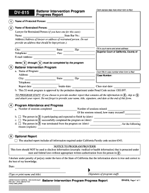 Dv 815  Form