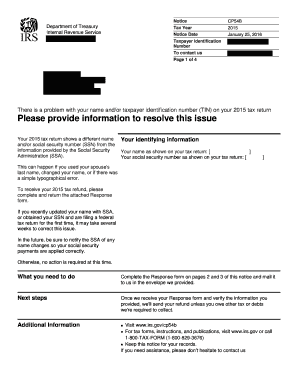 There is a Problem with Your Name Andor Taxpayer Identification Number TIN on Your Tax Return Irs  Form