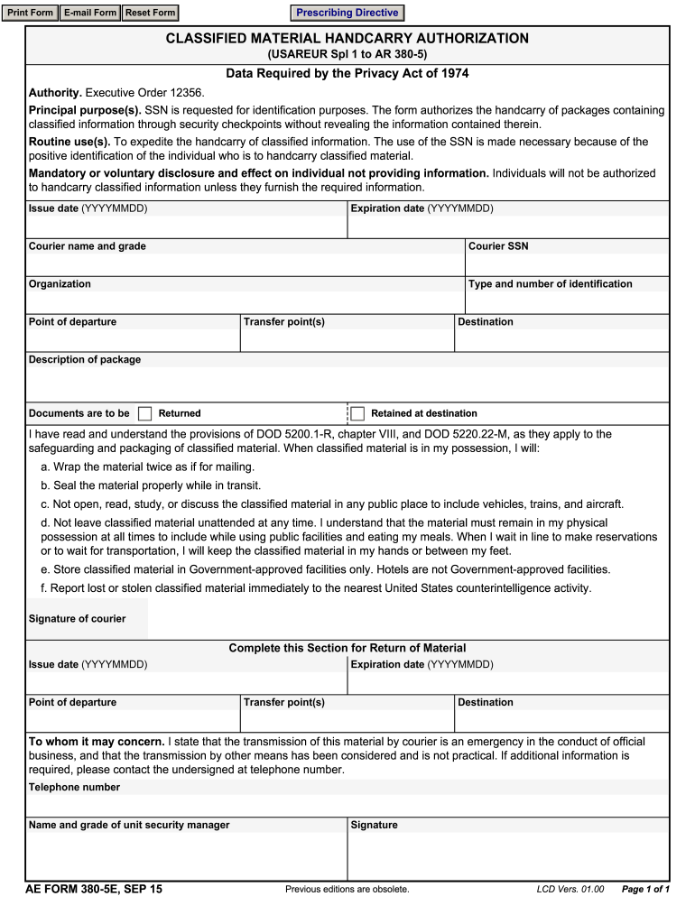 Ae Form 380 5e