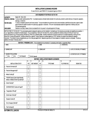 Da Form 137 2