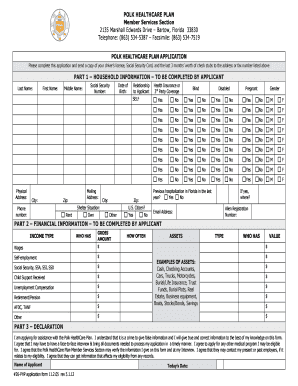 Polk Healthcare  Form