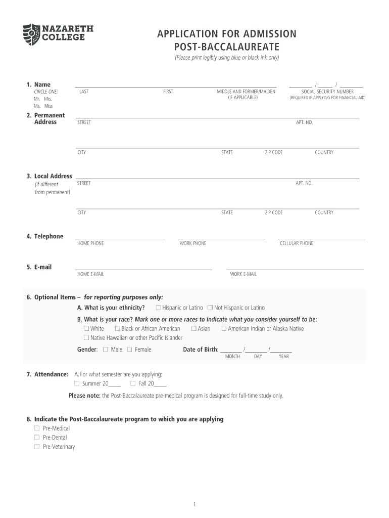 PRE MEDICALPRE VETERINARYPRE DENTAL  Form