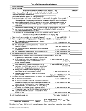  Felony Bail Computation Worksheet 2015