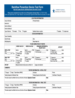 Backflow Device Test Form 06 DOC