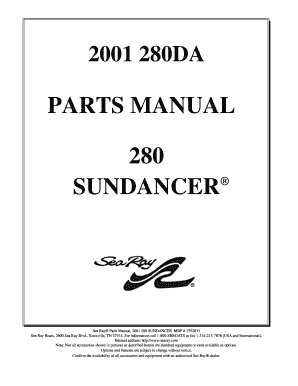 PARTS MANUAL 280 SUNDANCER OurCayoLoco Com  Form