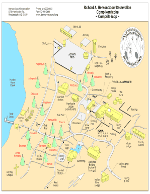 Henson Scout Reservation Map  Form