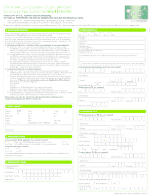  Employee Application Limited Liability 2015