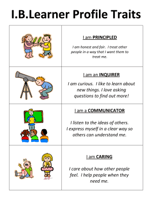 Learner Profile Traits  Form