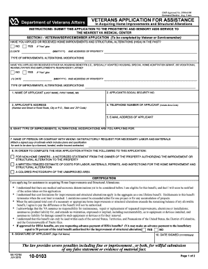 Va Form 10 0103 - Fill Out and Sign Printable PDF Template | signNow