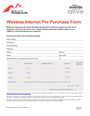 Wireless Internet Service Application Form Master Copy DOCX