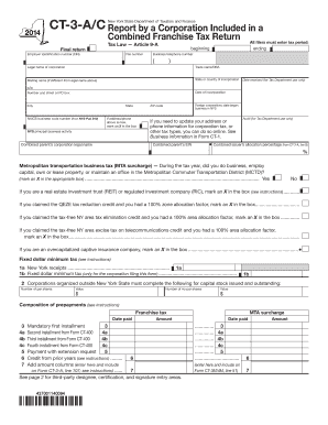 Form CT 3 AC Tax Ny
