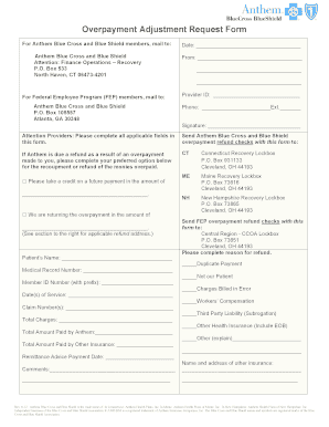  Overpayment Request Form 2012