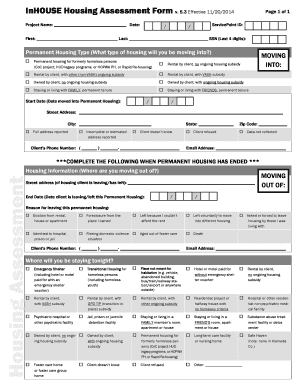 Housing Assessment Template  Form