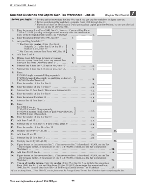 tax form qualified dividends