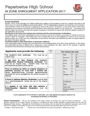 Papatoetoe High School Zone  Form