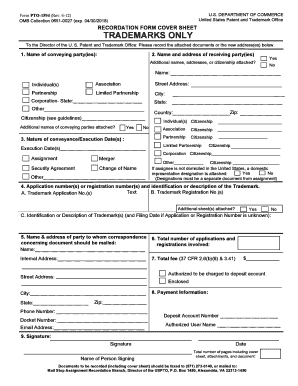  RECORDATION FORM COVER SHEET 2012-2024