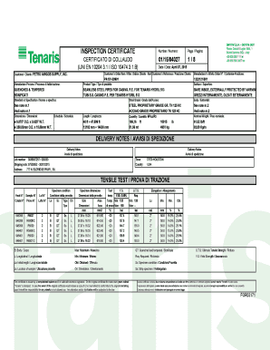 Inspection Certificate 3 1  Form