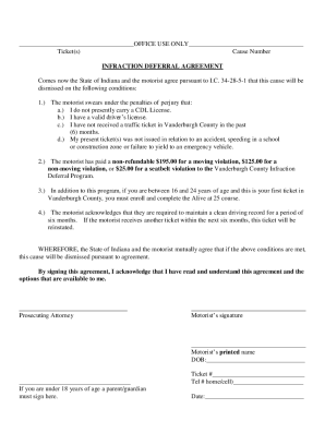 Deferral Program  Form