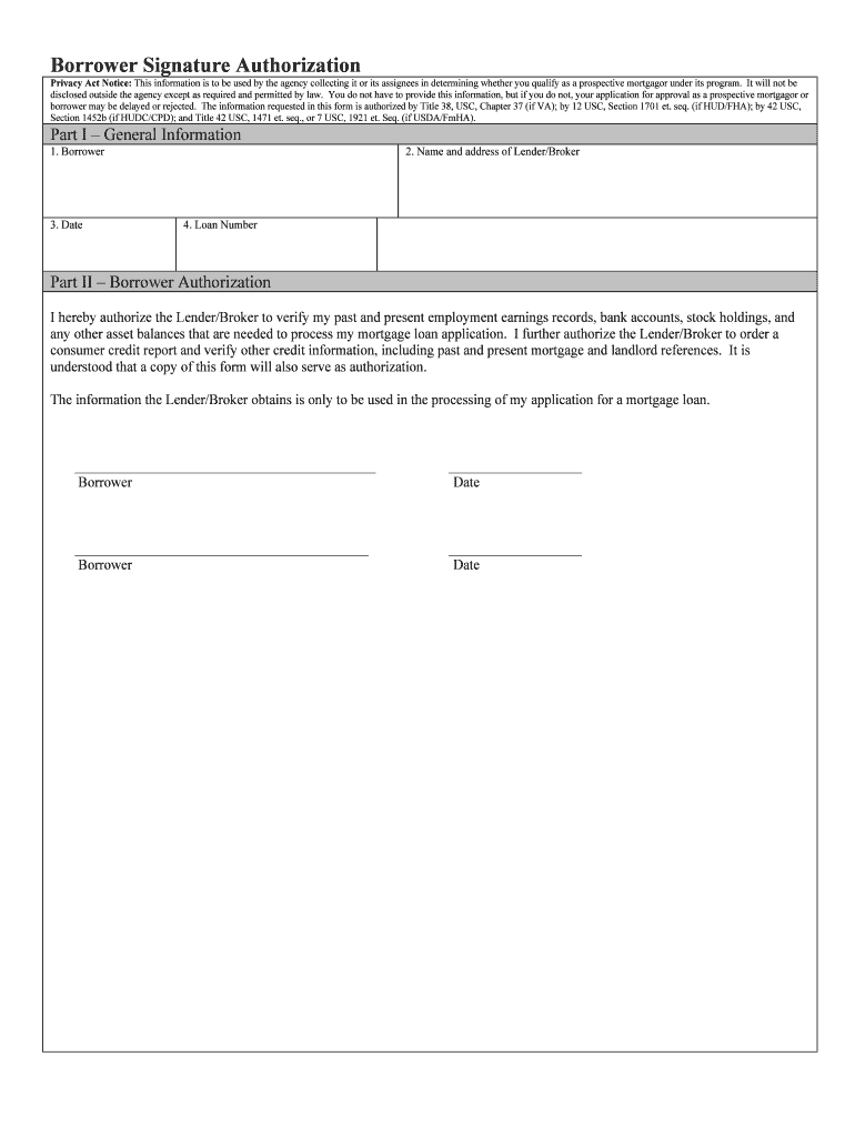  Borrower Signature Authorization CounselorMax 2003-2024