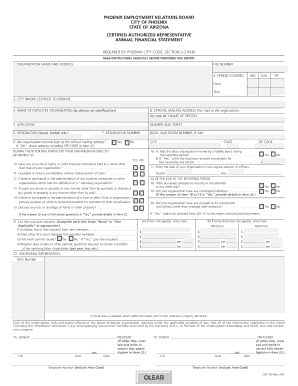 PHOENIX EMPLOYMENT RELATIONS BOARD Phoenix  Form