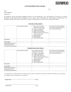 Anti Steering Disclosure Uwm  Form